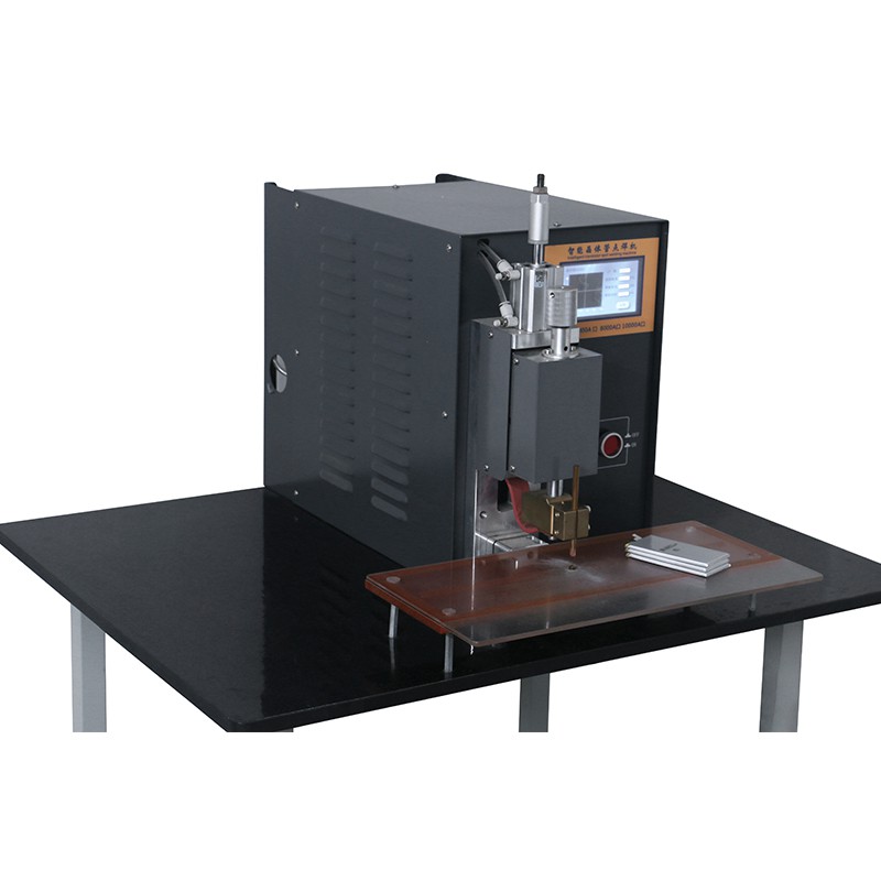 High-Frequency Transistor Resistance Spot Welder 100KHZ Metal Battery Wire Welding Portable Pneumatic Touch Screen Spot Welder